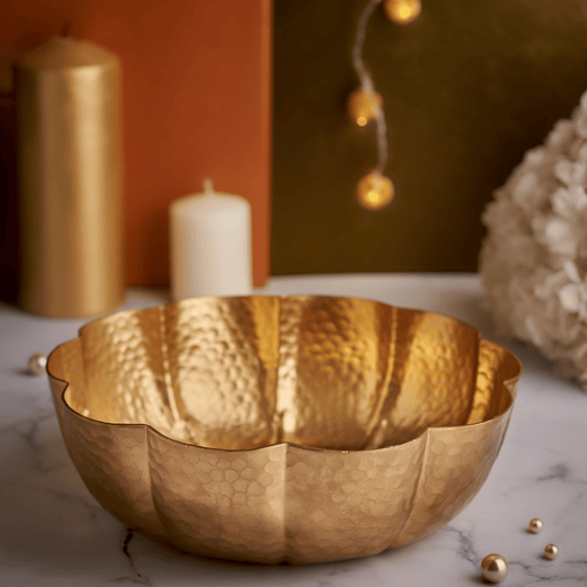 Beaten Metal Mini Urli (9 inches)