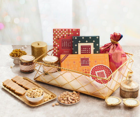 Premium Diwali Gift Tray Hamper