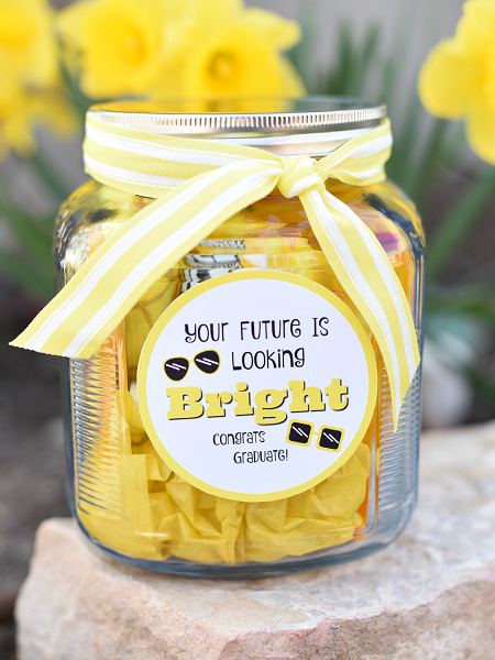 Future Looking Bright Graduation Candy Jar