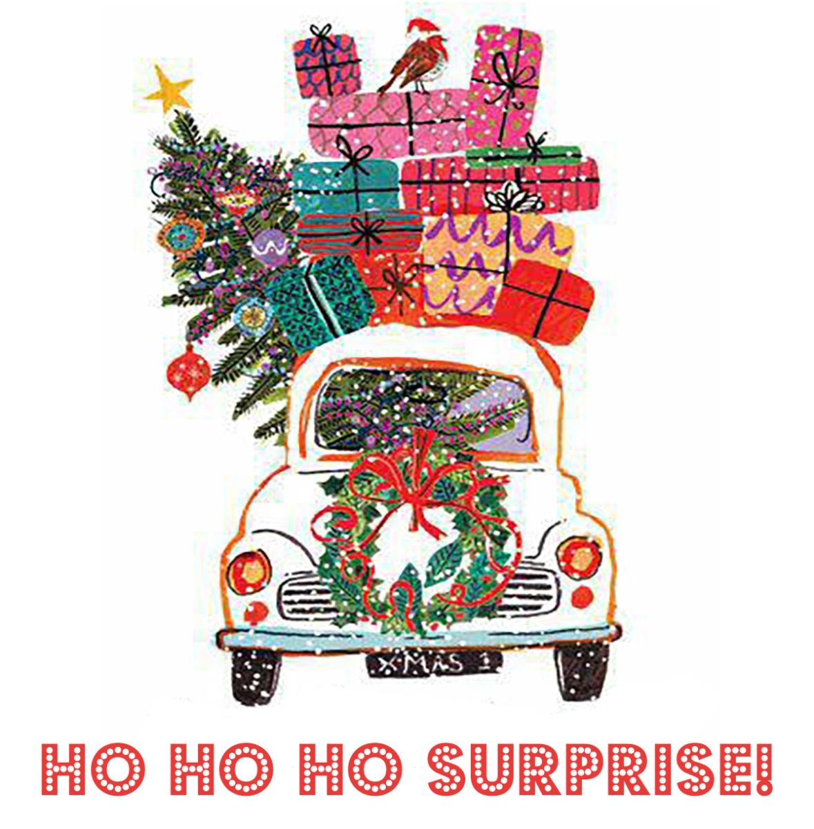 Ho Ho Ho Christmas Gift Box Surprise