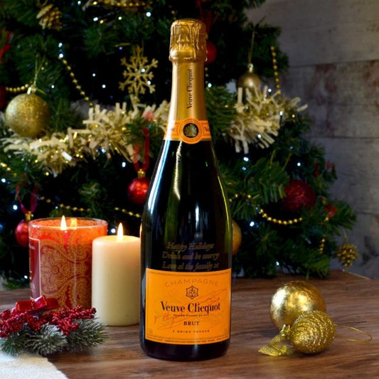 Personalized Champagne Bottle - Festive