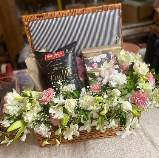 Orchid Florals and Gift wicket basket