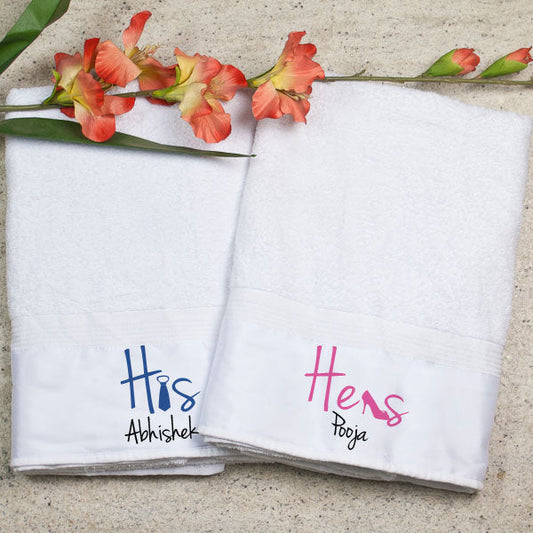 Towel for Couples - His & Hers