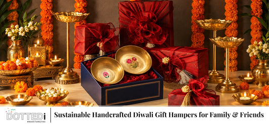 Sustainable Diwali gifts with handcrafted brass decor and festive boxes