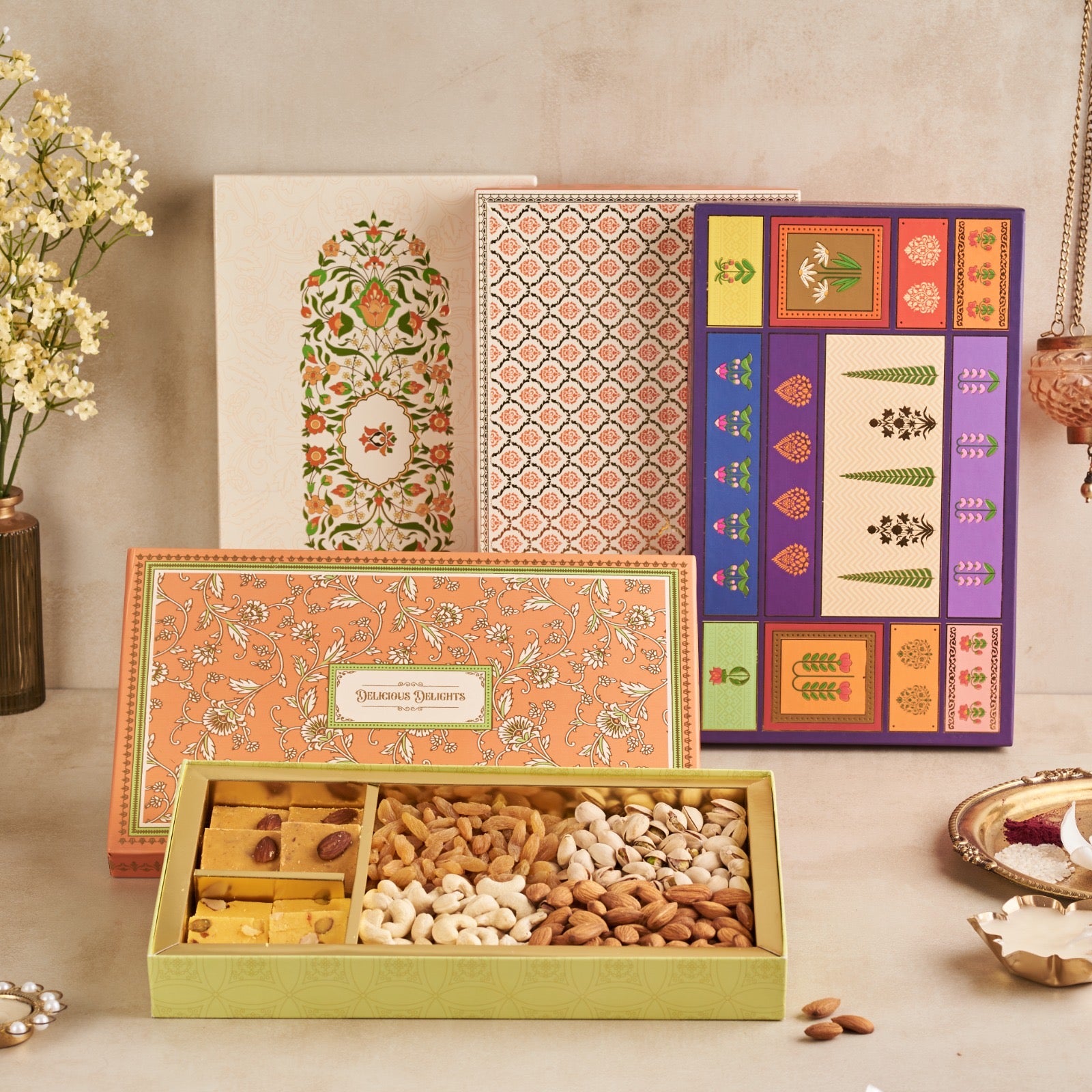 Corporate Diwali Dry Fruit Sweet Gift Box
