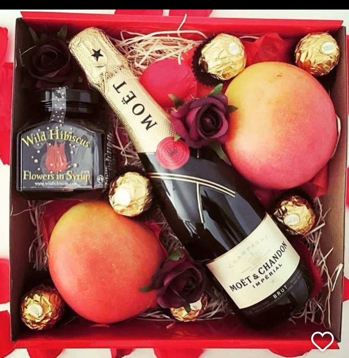 Fruit  and Moet Hamper