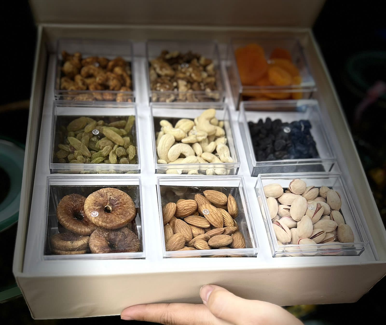 Buy our thoughtful dried fruit and nuts gift tray at broadwaybasketeers.com