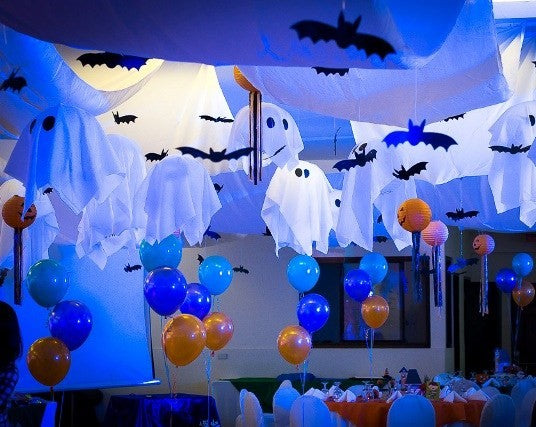 Balloon and ghost theme decor