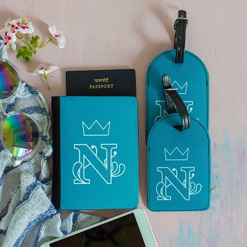 Passport Holder +2 Luggage Tags- Monogram