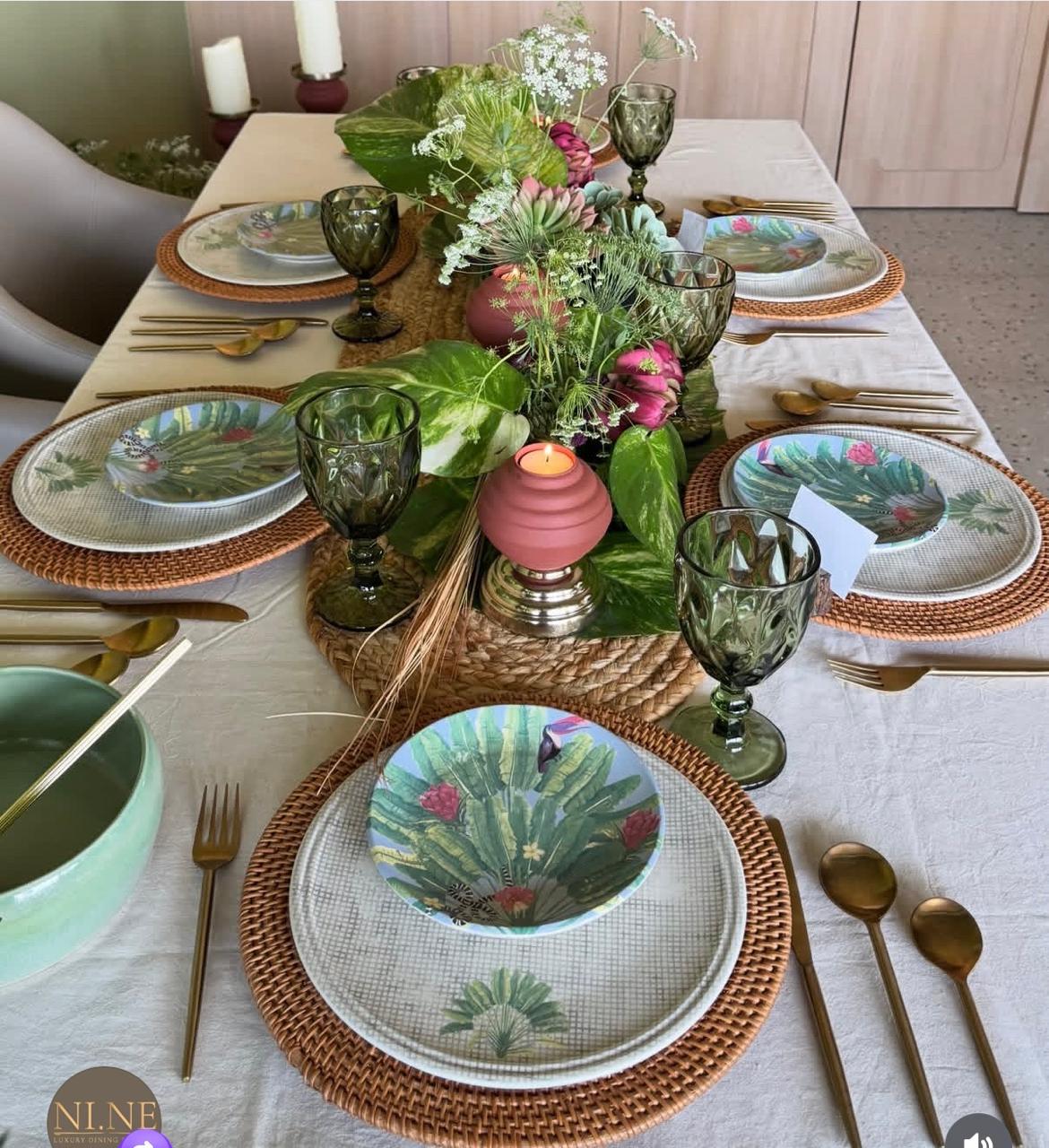 Tropical theme Crocery Set