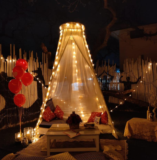 Romantic Picnic Setup for Two