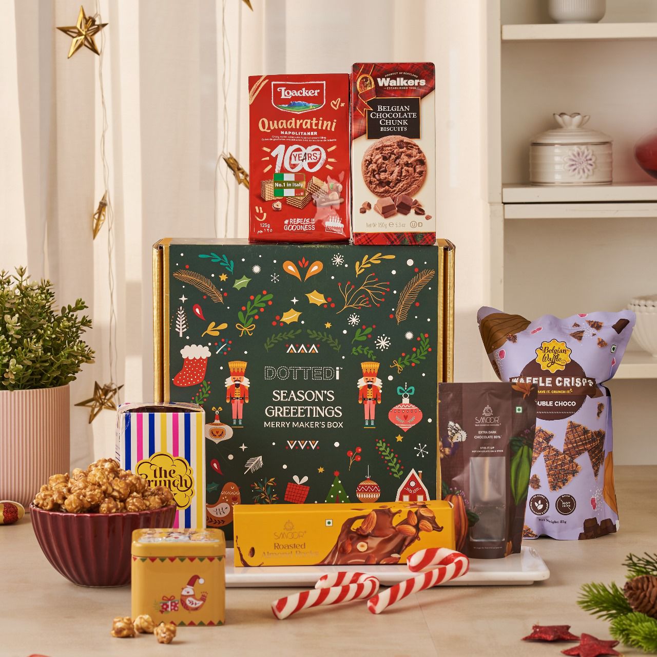 Ultimate OG Christmas hamper box,  luxury festive gift hamper with assorted snacks and treats