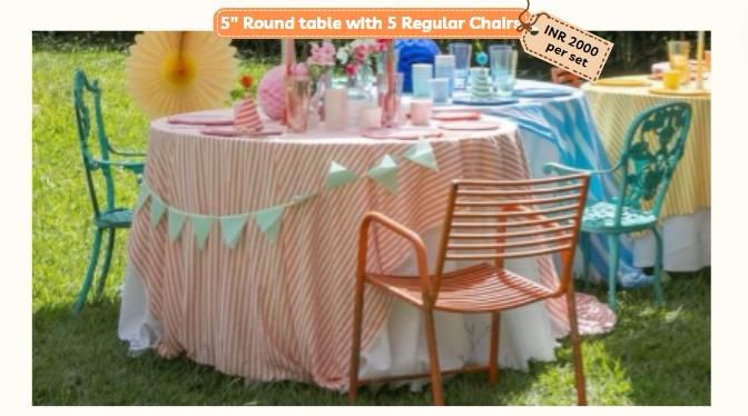 Table and Chairs Rentals bangalore