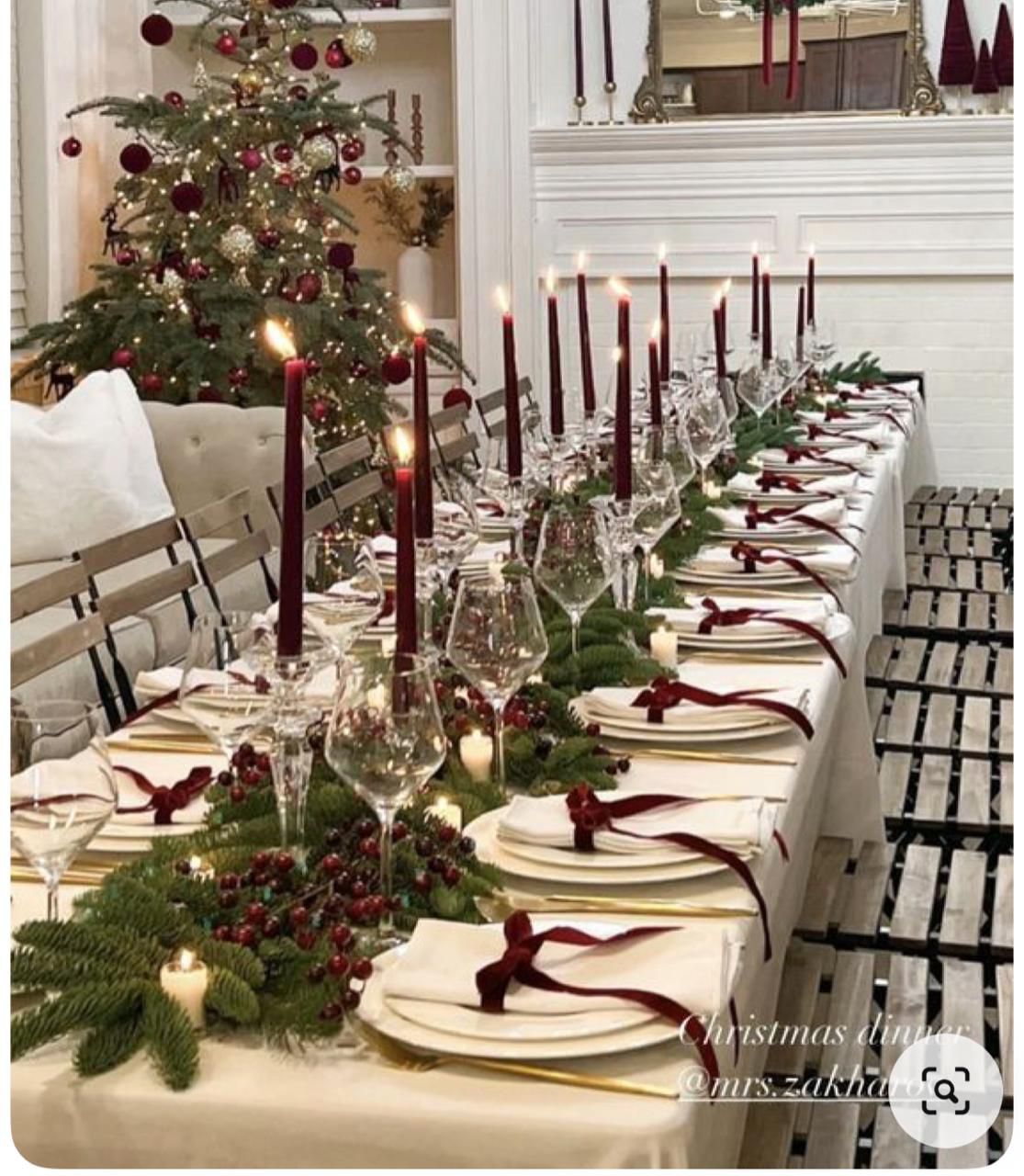 Christmas Table Scape