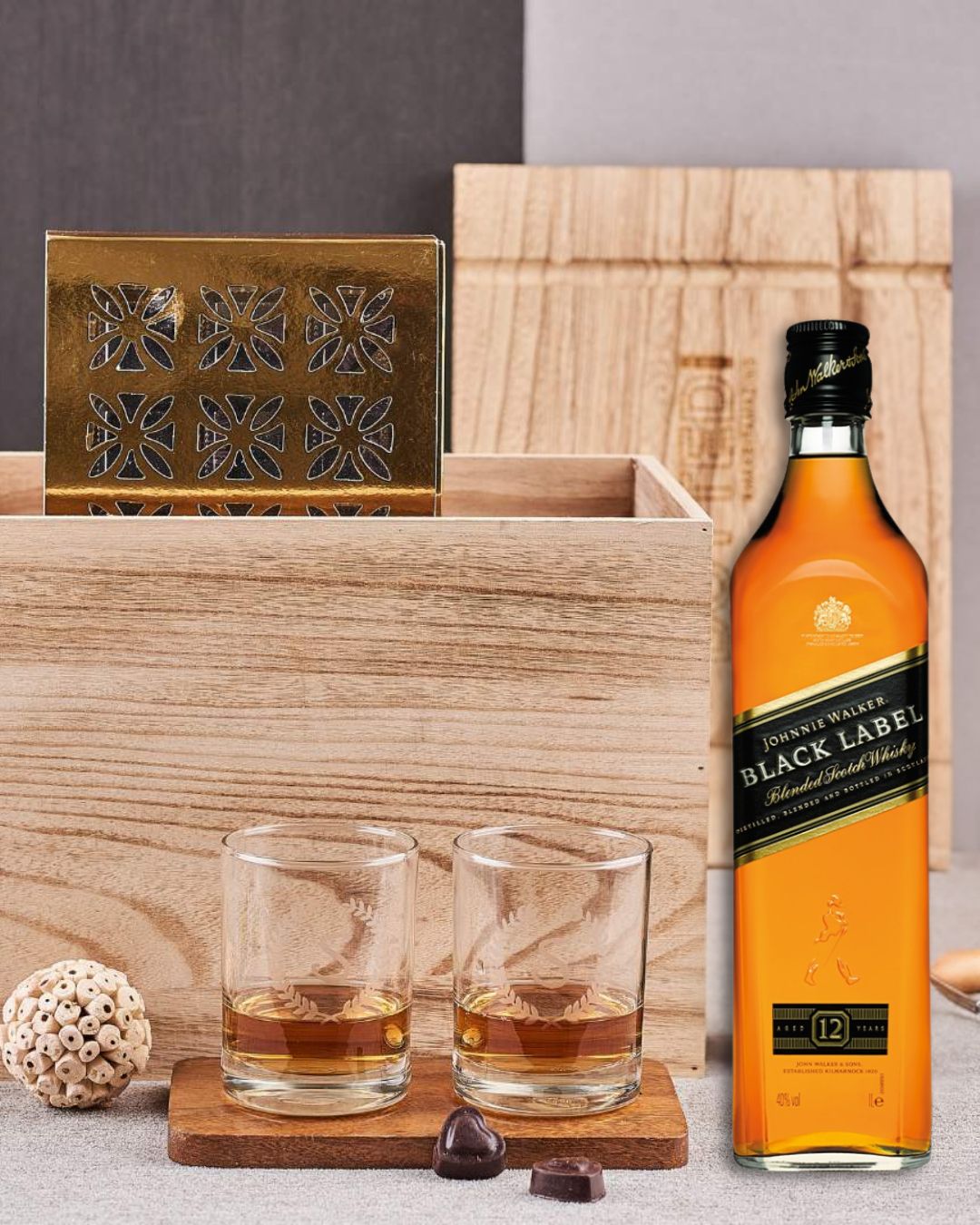 Classic Black Label Whisky Gift Set for Men's