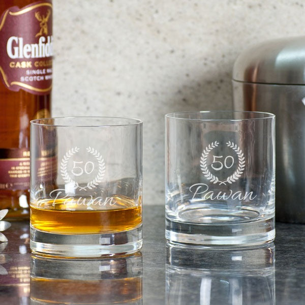 Personalized Whiskey Glasses