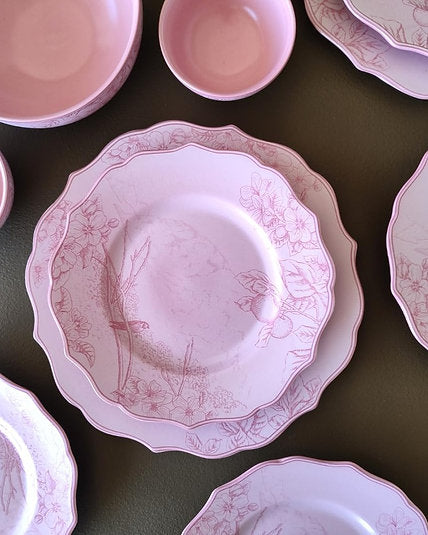 Dusty Rose Dinnerware Set