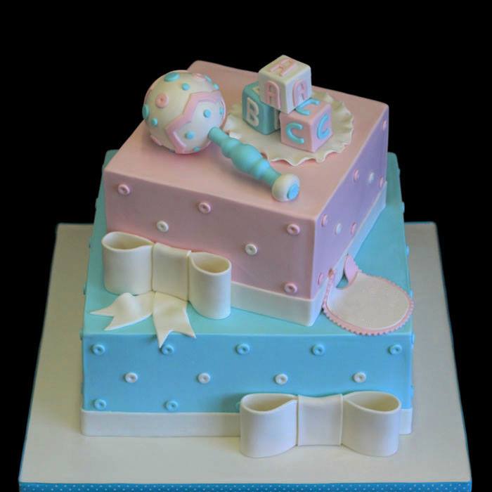 2 Tier Baby Shower Theme Cake