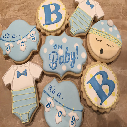 Baby Shower - Boy Cookies