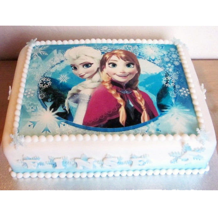 Disney - Frozen Photo Print Cake with Elsa and Anna