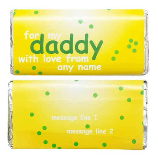 For My Daddy Chocolate Wrapper