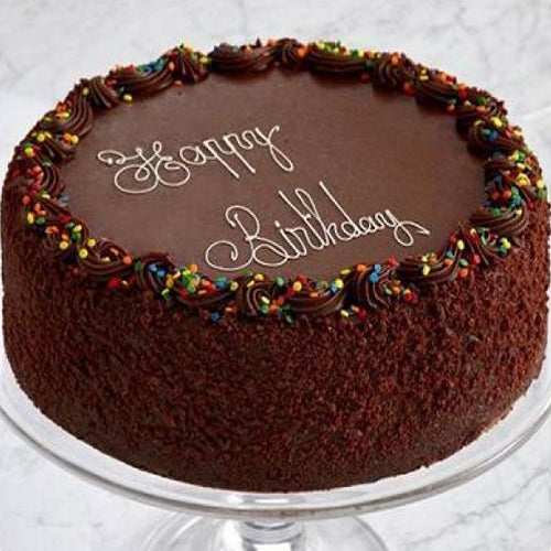 Happy Birthday Dark Chocolate Cake