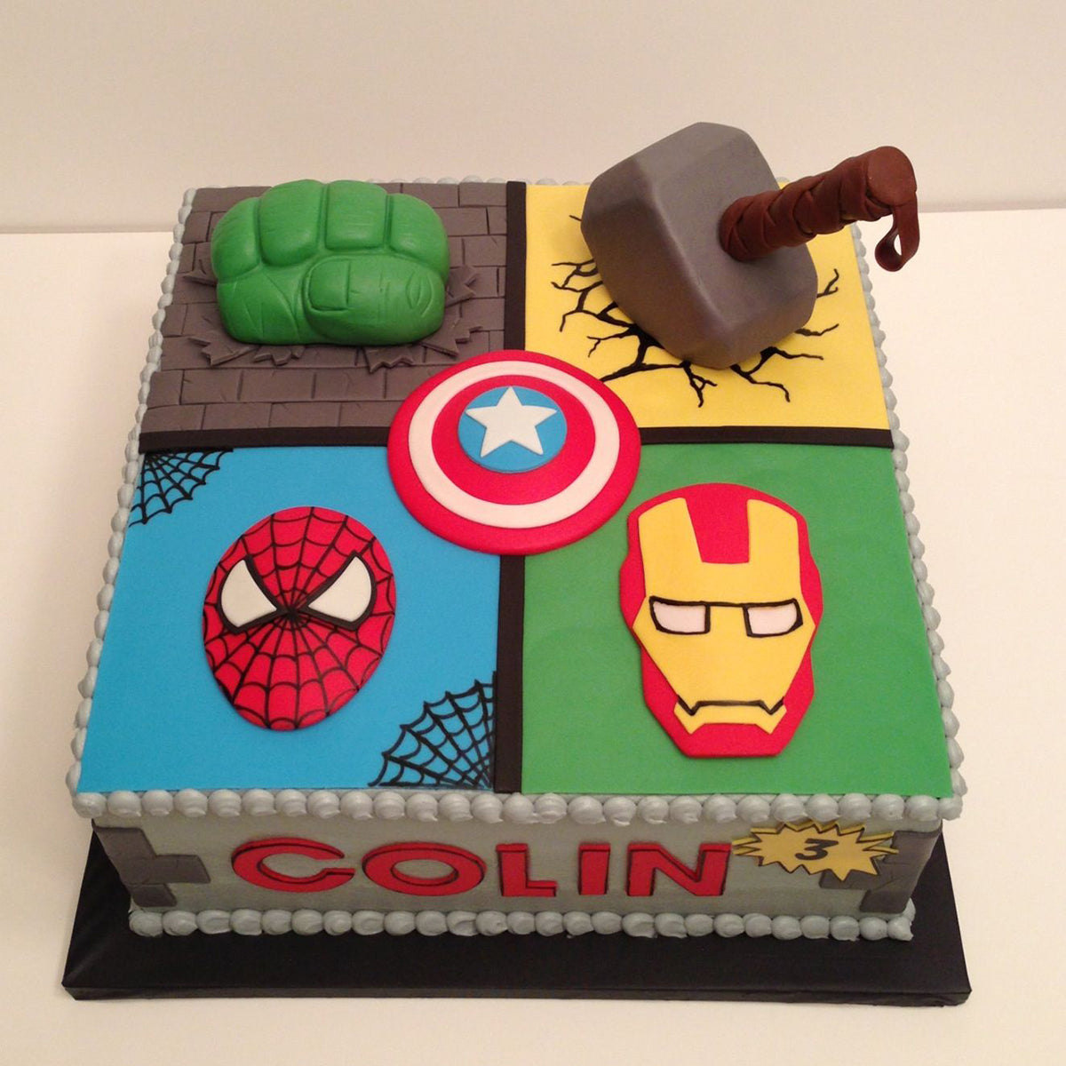 Marvel's Avengers Square Cake