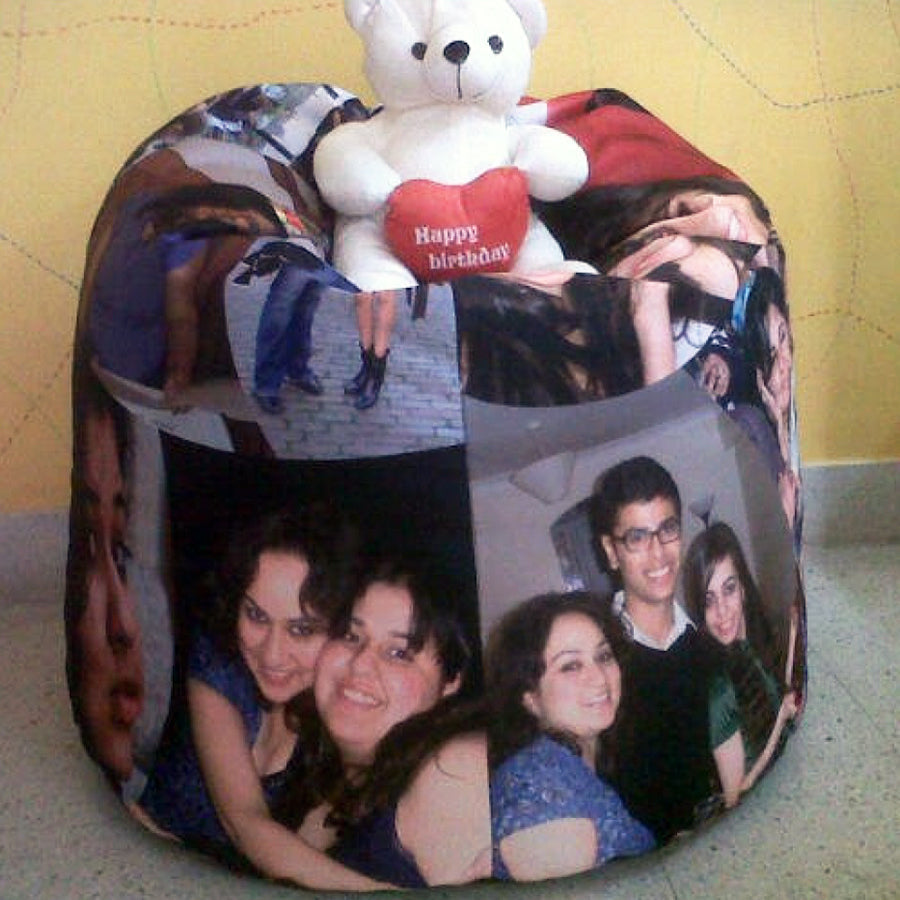 Personalized Photo Bean Bag Thedottedi In   Dottedi Personalised Photo Bean Bag 