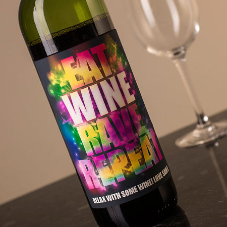Personalized Wine Bottle Cosmic