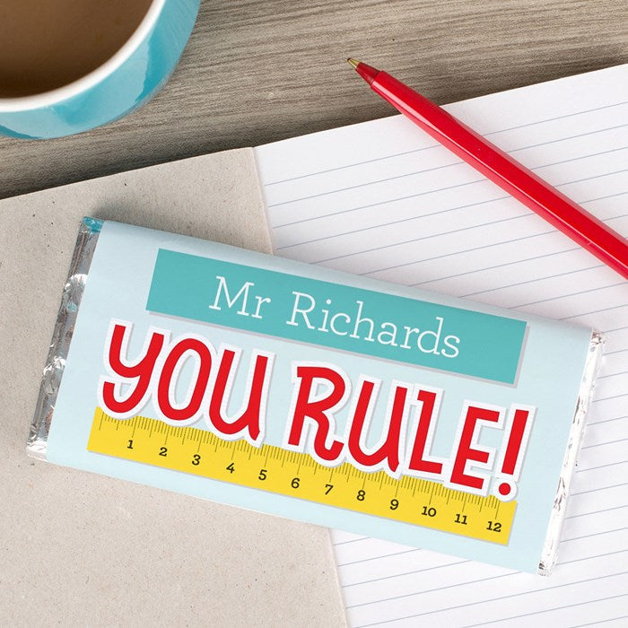You Rule Ribbon Personalized Chocolate Bar You Rule