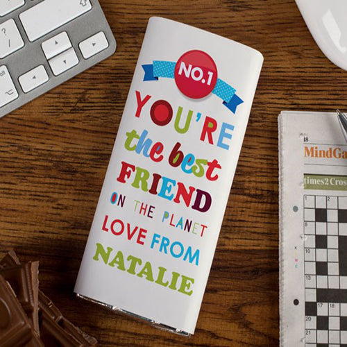 Personalized Chocolate Bar You're The Best Friend On The Planet