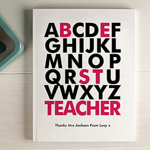 Personalized Notebook ABC Best Teacher