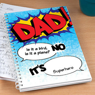 Personalized Notebook Comic Dad