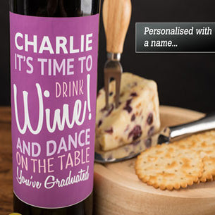 Personalized Wine Bottle Graduation