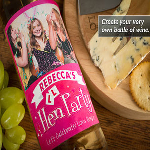 Personalized Wine Bottle Hen Party