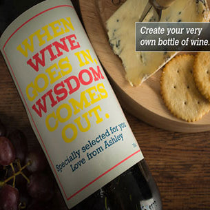 Personalized Wine Bottle Wisdom