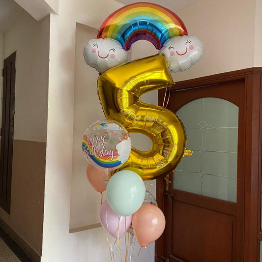 Rainbow Balloon Bouquet