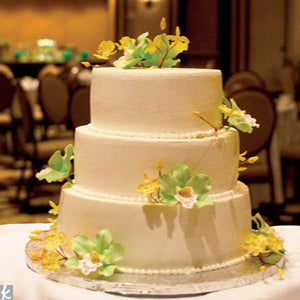 Yellow Flower Wedding Cake