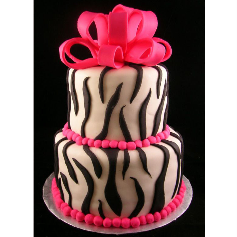 Zebra Present Cake