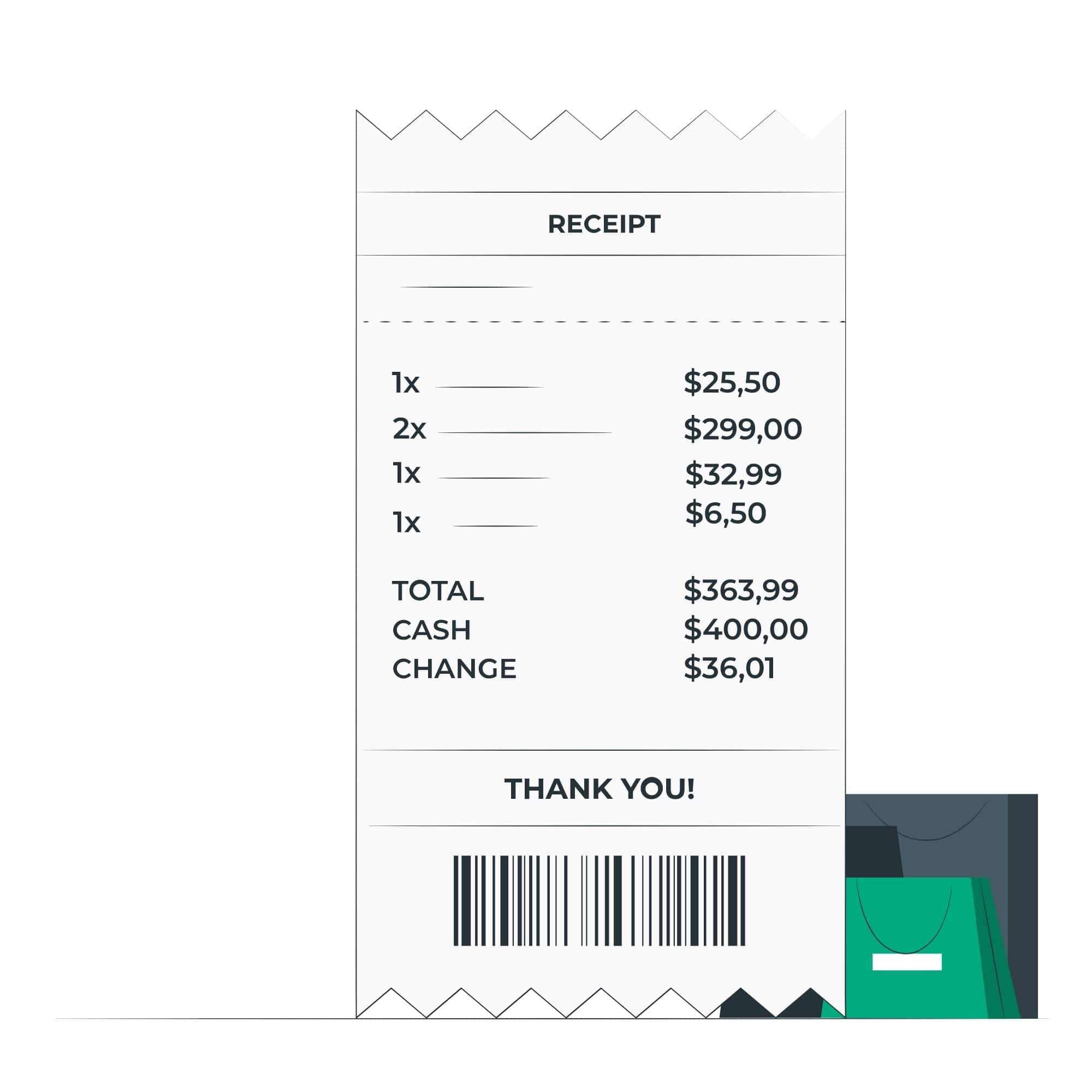Angels Receipt Gift Receipt